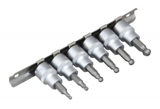 Hlavice zástrčné 3/8" Inbus s koulí 3-8mm- sada 6 dílů, Triumf