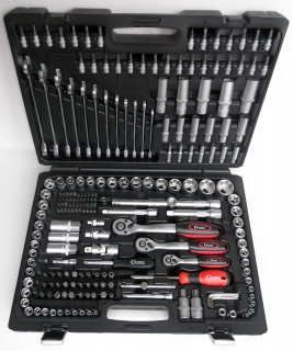 Gola sada 1/4"-3/8 -1/2" Super-Lock 4-32mm, ráčnové kl. 215 dílů, Condor Werkzeug
