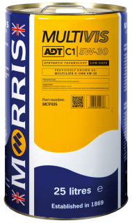 Morris Multivis ADT C1 5W-30, plně syntetický motorový olej, 25l