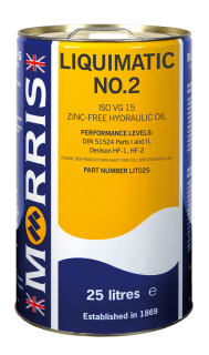 Morris Liquimatic 2 - ISO 15 - bez-zinkový hydraulický olej, 25l