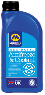 Morris MEG Antifreeze - modrá chladicí kapalina do motoru, koncentrát, 1l