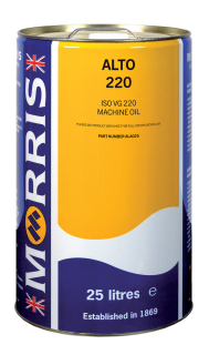 Morris Alto 220 Machine Oil, olej pro ložiska, převody a centrální mazání strojů, 25l