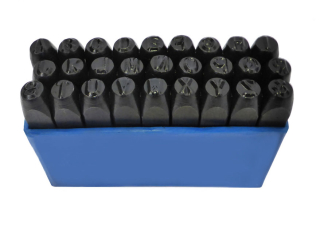 Sada písmenných raznic A-Z, 3/16" (4,8 mm) - 27 ks, Warco
