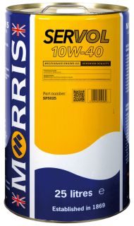 Morris Servol 10W-40, motorový olej - minerální základ, 25l
