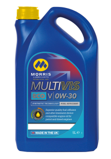 Morris Multivis ECO V 0W-30, lehkoběžný, plně syntetický motorový olej, 5l