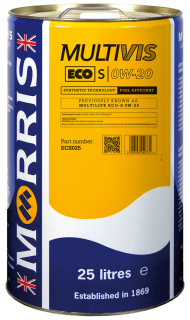 Morris Multivis ECO S 0W-20, plně syntetický motorový olej, 25l