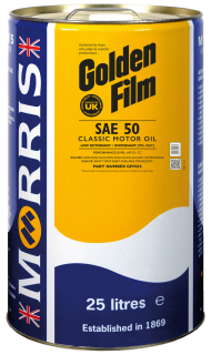 Morris Golden Film SAE 50 Classic Motor Oil, 25l