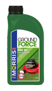 Morris Ground Force SAE 30, prémiový motorový olej pro 4T zahradní techniku, olej do sekačky na trávu, 1l