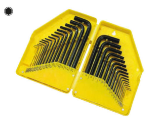Klíče zástrčné Inbus 0,7-10 mm, 0,028" - 3/8", metrické a palcové, 30 ks, Triumf