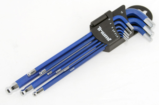 Klíče zástrčné Inbus 1,5 - 10 mm, s koulí, magnetem, prodloužené, S2, 9ks,Triumf