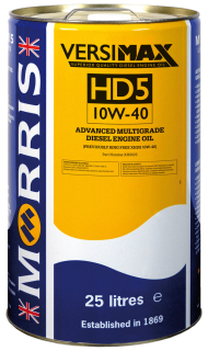 Morris Versimax HD5 10W-40, částečně syntetický motorový olej, 25l