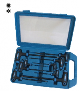 Klíče zástrčné Torx T10 - T50, T-rukojeť, sada 9 dílů, Triumf
