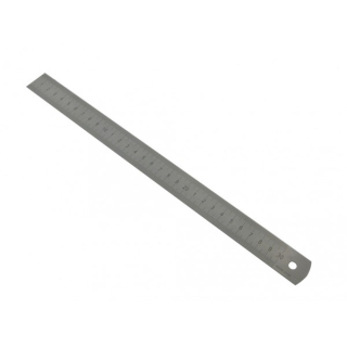 Měřítko ocelové tenké - INOX, 1500 x 38 x 1,8 mm, laserový popis PN 25 1125, KM