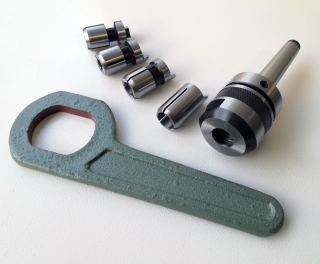Warco držák kleštin MK3, 3/8", 4 kleštiny 1/4", 3/8", 1/2", 5/8" - sada