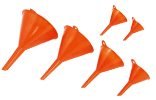 Sada trychtýřů 6ks, plast 50, 75, 100, 120, 150, 160 mm, Pressol