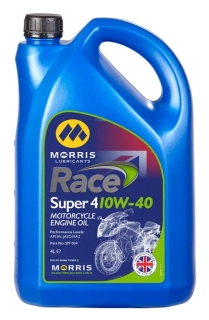 Morris Race Super 4 10W-40, olej pro výkonné 4-taktní motocyklové motory, 4l
