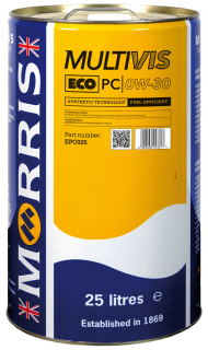 Morris Multivis ECO PC 0W-30, lehkoběžný, plně syntetický motorový olej, 25l