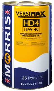 Morris Versimax HD4 15W-40, vícestupňový motorový olej pro výkonné diesely, 25l