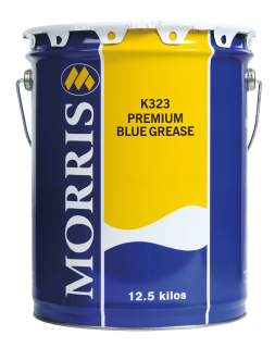 Morris K323 Premium Blue Grease, vysoce odolná modrá vazelína proti vodě a prachu, 12.5 kg