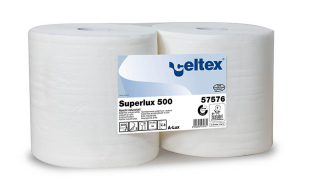 Průmyslová papírová utěrka CELTEX Superlux, 500 útržků 265 x 380 mm, RA