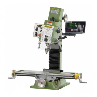 Warco WM 18, frézka na kov s regulací otáček, kužel R8, 2-osy DRO - 220 kg