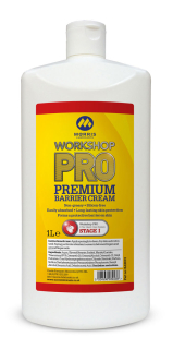 Morris WSP Premium Barrier Cream, ochranný krém na ruce, použití před prací, 1l