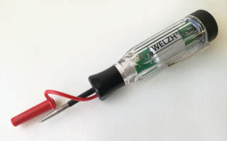 Zkoušečka napětí auto-moto 6V, 12V a 24V, Welzh