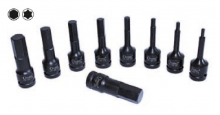 Hlavice zástrčné 1/2", Inbus 4 - 19 mm, CrMo - tvrzené, 9 dílů, Condor Werkzeug