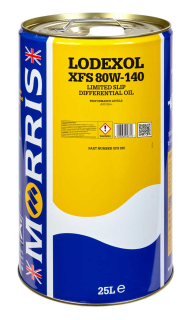 Morris Lodexol XFS 80W-140, GL5+, vysoce výkonný olej pro převodovku a LSD diferenciál, 25l