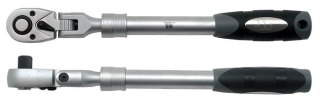 Ráčna teleskopická 1/2" 72 zubů, s výkyvnou hlavou, s přepínací páčkou a vyhazovákem 340-480 mm, Welzh