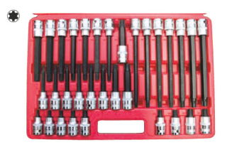 Hlavice zástrčné 1/2", Ribe M5-M14, délka 55-100-140-200 mm, S2, 32 ks, Triumf