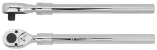Ráčna teleskopická 3/4", 72 zubů, extra dlouhá 390 - 670 mm, s přepínací páčkou a vyhazovákem, Welzh
