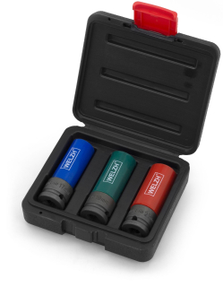 Hlavice nástrčné 17 - 21 mm, 6 hran, prodloužené, CrMo, na Alu kola, Welzh