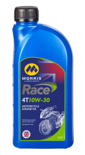 Morris Race 4T 10W-30, olej pro 4-taktní závodní motocyklové motory, 1l