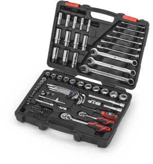 Gola sada 1/4", 3/8", palcové hlavice, 92 dílů, Welzh