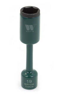 Hlavice nástrčná prodloužená pro rázové utahováky 1/2", 6 hran, CrMo, 19 mm, Welzh