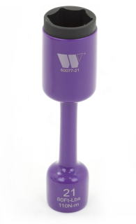 Hlavice nástrčná prodloužená pro rázové utahováky 1/2", 6 hran, CrMo, 21 mm, Welzh