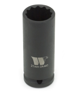 Hlavice nástrčné 1/2", 12 hran, 30 mm, délka 75 mm, CrMo, Welzh