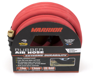 Gumová tlaková vzduchová hadice Warrior™ 1/2'' x 15 m, 300 PSI (20 baru), Welzh
