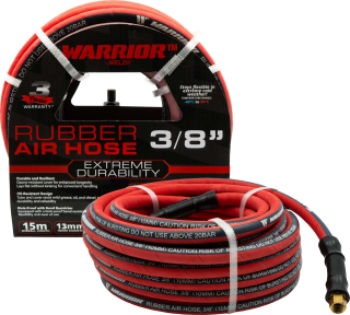 Gumová tlaková vzduchová hadice Warrior™ 3/8'' x 15 m, 300 PSI (20 baru), Welzh