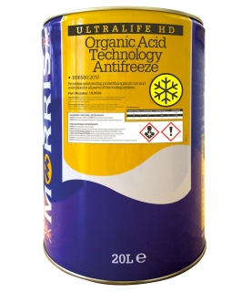 Morris Ultralife HD Antifreeze - žlutá chladicí kapalina do motoru, koncentrát, 20l