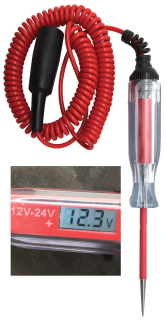 Digitální LCD zkoušečka/tester obvodů 12-24V, Welzh