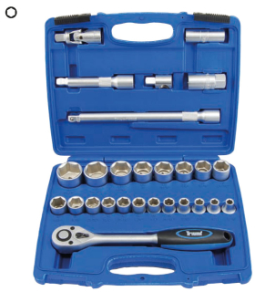 Gola sada 1/2", 6 hran 8 - 32 mm, 27 dílů, Triumf
