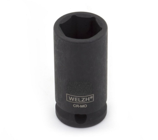 Hlavice nástrčná 1", 6 hran, pro rázové utahováky, CrMo, 50 mm, Welzh
