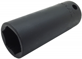 Nástrčná hlavice CrMo tvrzená 3/8", Lok-TYP, 6 hran, 11 mm, prodloužená, Welzh