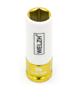 Hlavice nástrčná ochranná na šrouby kol automobilů 1/2", 6 hran, 19 mm, CrMo, Welzh