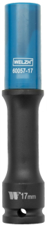Hlavice nástrčná na šrouby kol s plastovou krytkou 1/2", 17 mm, extra dlouhá 150 mm, Welzh