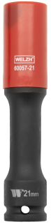 Hlavice nástrčná na šrouby kol s plastovou krytkou 1/2", 21 mm, extra dlouhá 150 mm, Welzh