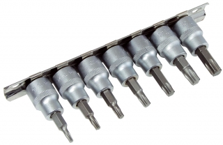 Sada nástavců Torx 3/8", T15-T50, 7 dílů, Triumf