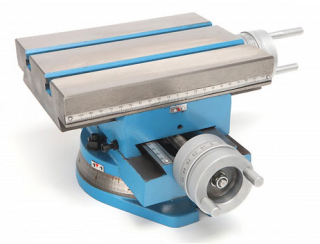 Křížový stůl 225 x 175 mm s otočnou základnou pro frézování nebo vrtání, 17 kg